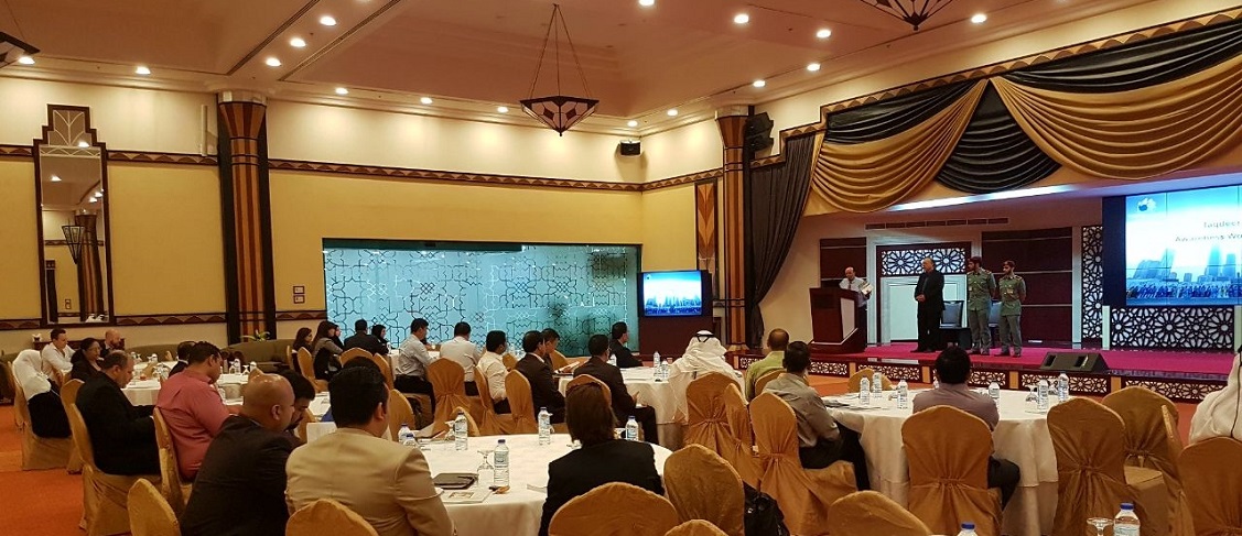 Company representatives attending Taqdeer Award awareness campaign