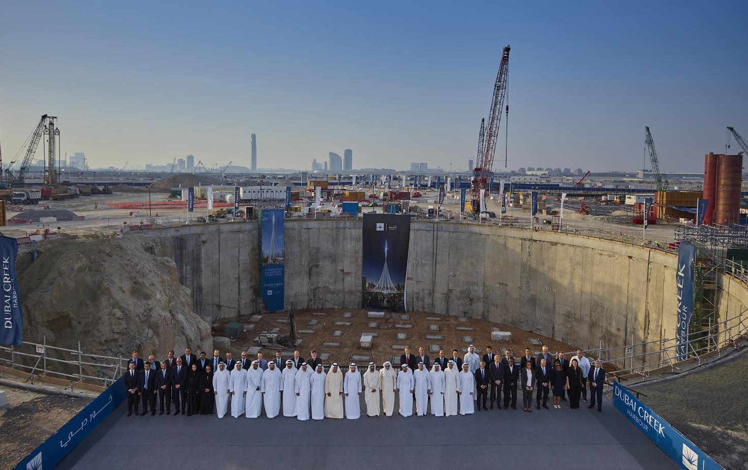 HH Sheikh Mohammed reviews progress of ‘The Tower at Dubai Creek Harbour’