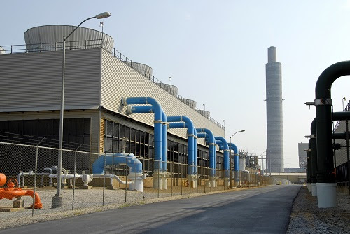 Power Plant Scrubber Facility used to control plant emissions