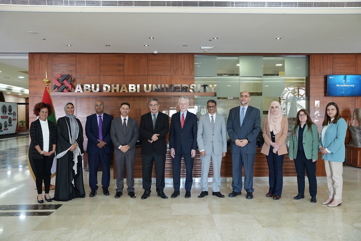 Abu Dhabi University and Atkins teams at the MoU signing ceremony_1680073636