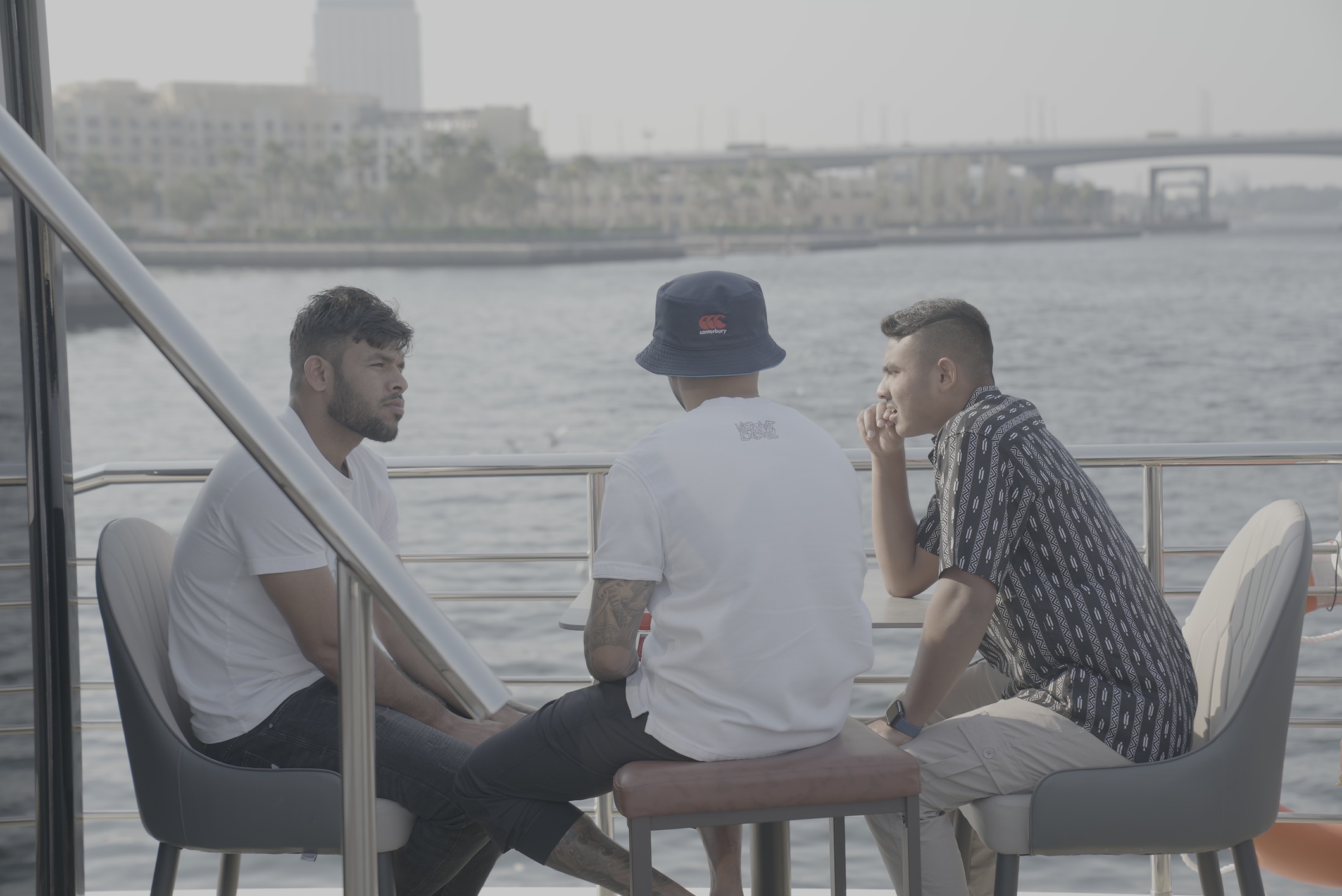 Gulf Giants players relaxing on a day off new