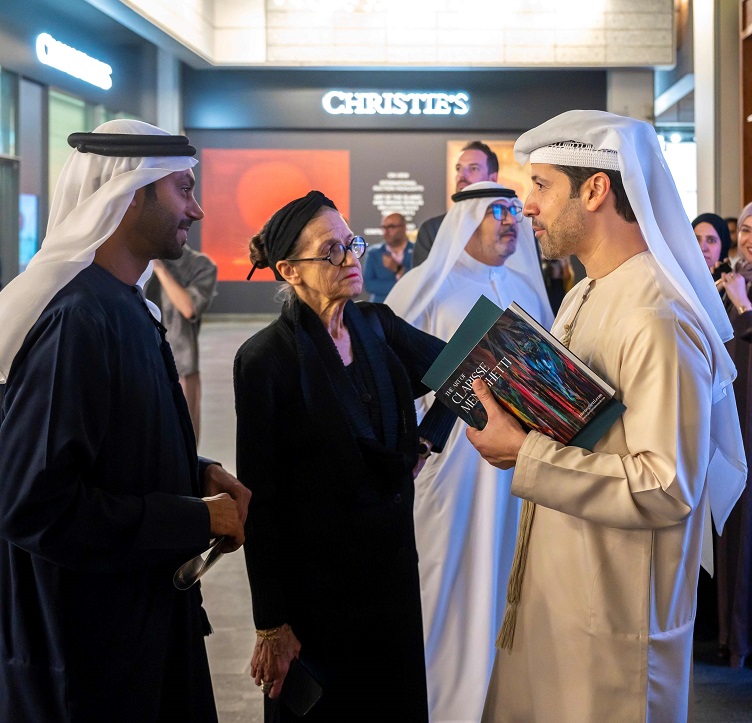Saleh Al Akrabi, Chief Real Estate Officer, DIFC Investments (Left) talking to Arif Amiri, CEO of DIFC Authority at DIFC Art Nights 2024