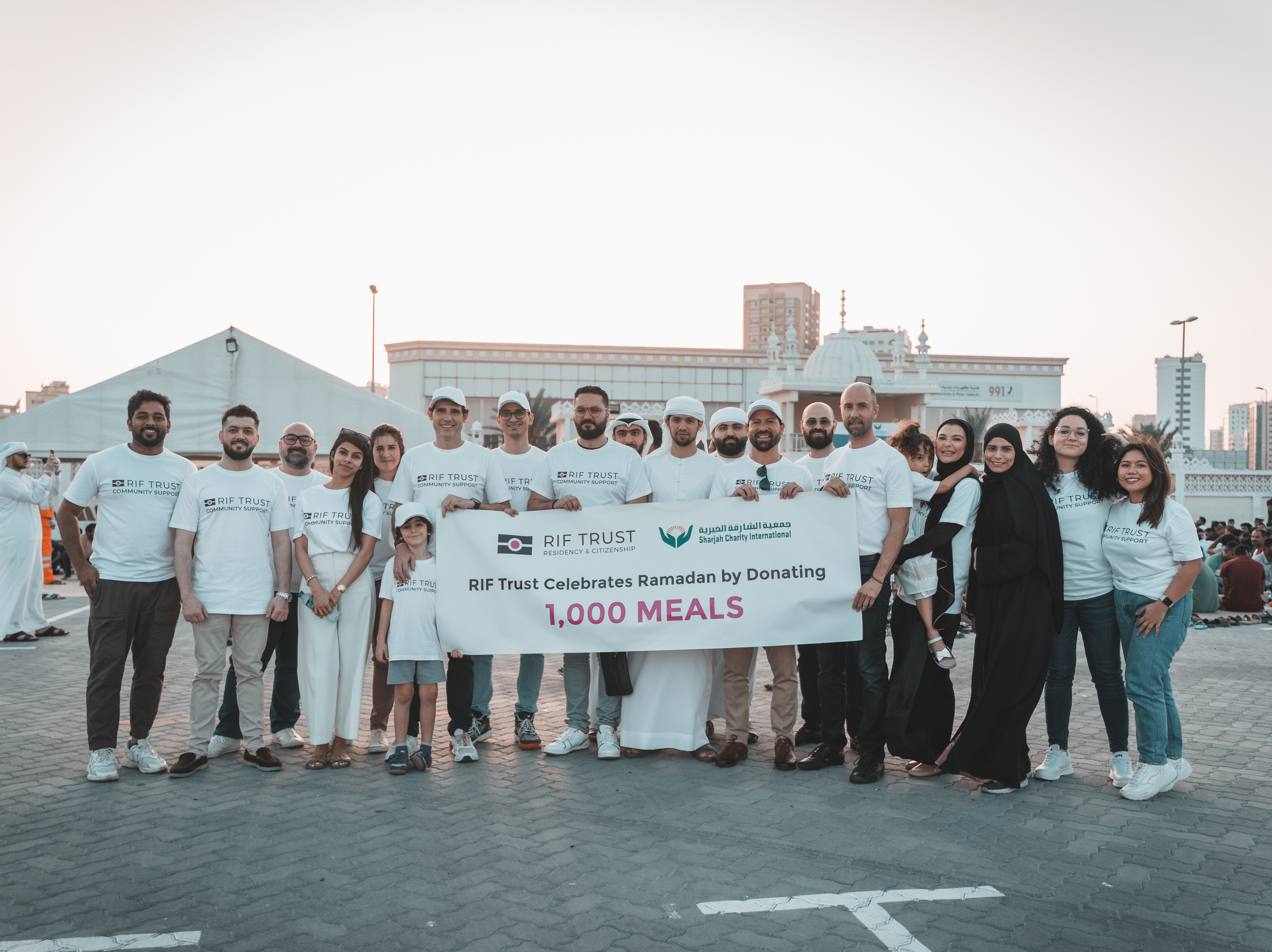 RIF Trust Team and Sharjah Charity Team