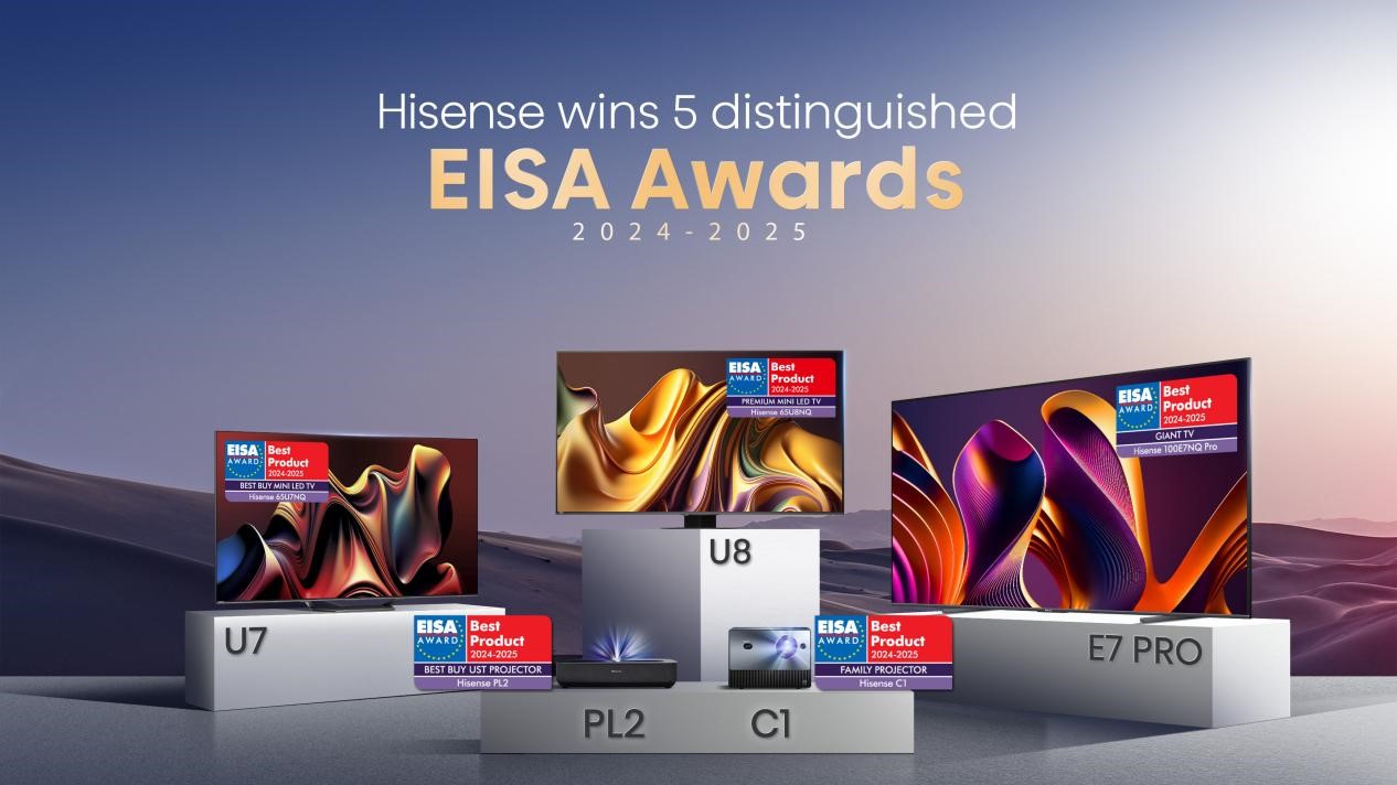 Hisense Wins Multiple EISA Awards 2024-2025 for Innovation and Excellence (1)