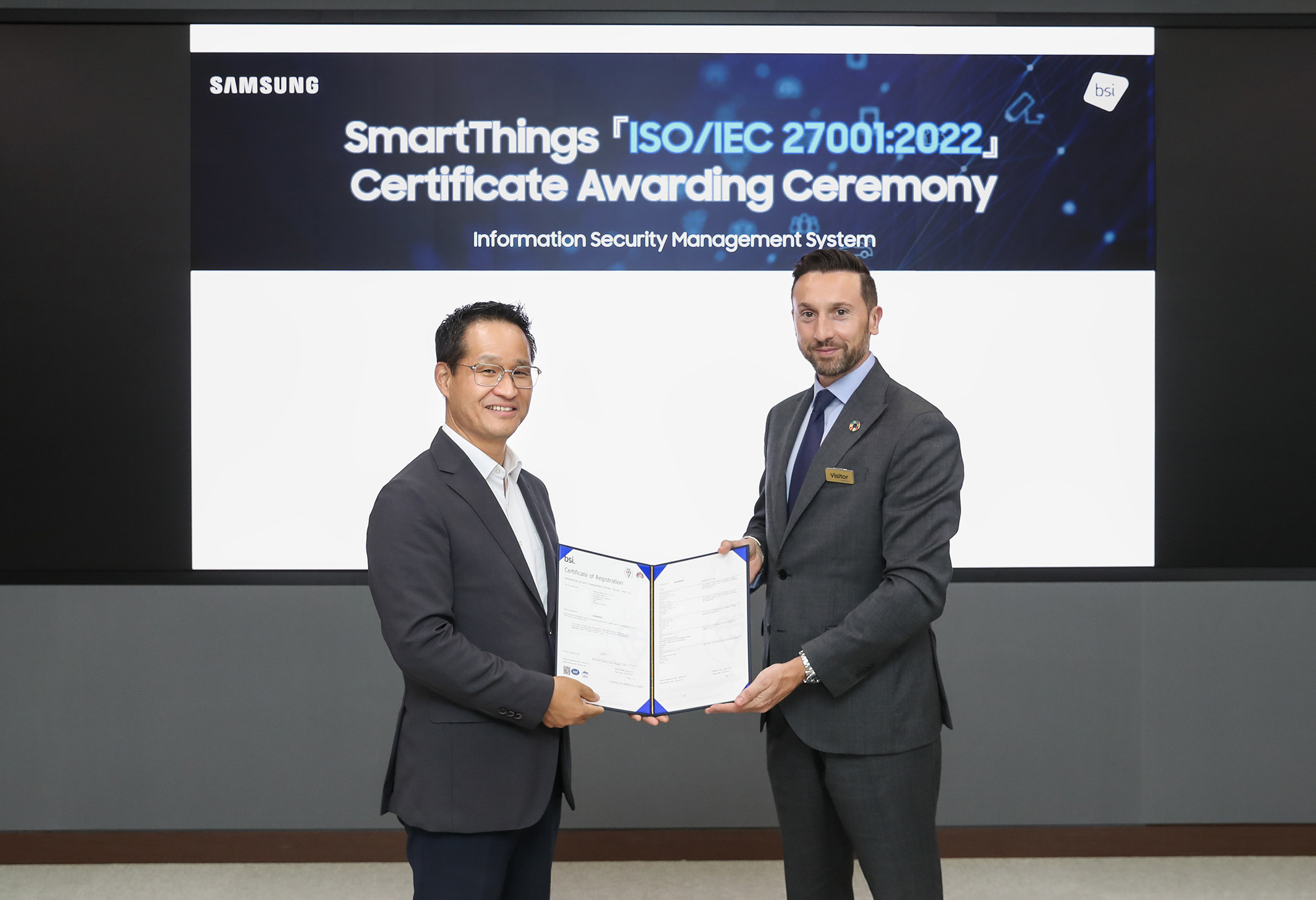 SmartThings ISO 27001 Certification