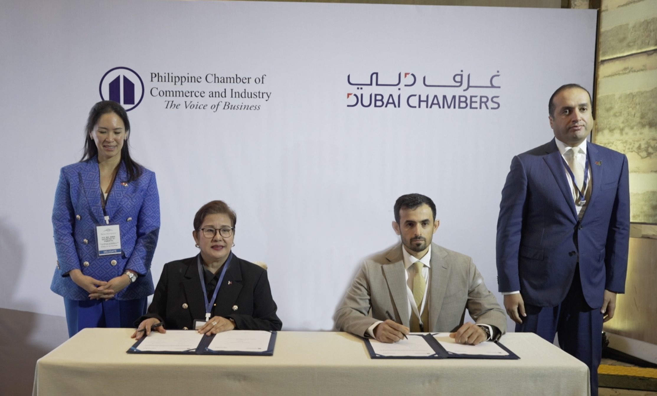 During the MoU signing in the presence of UAE Ambassador to Philippines and the special envo