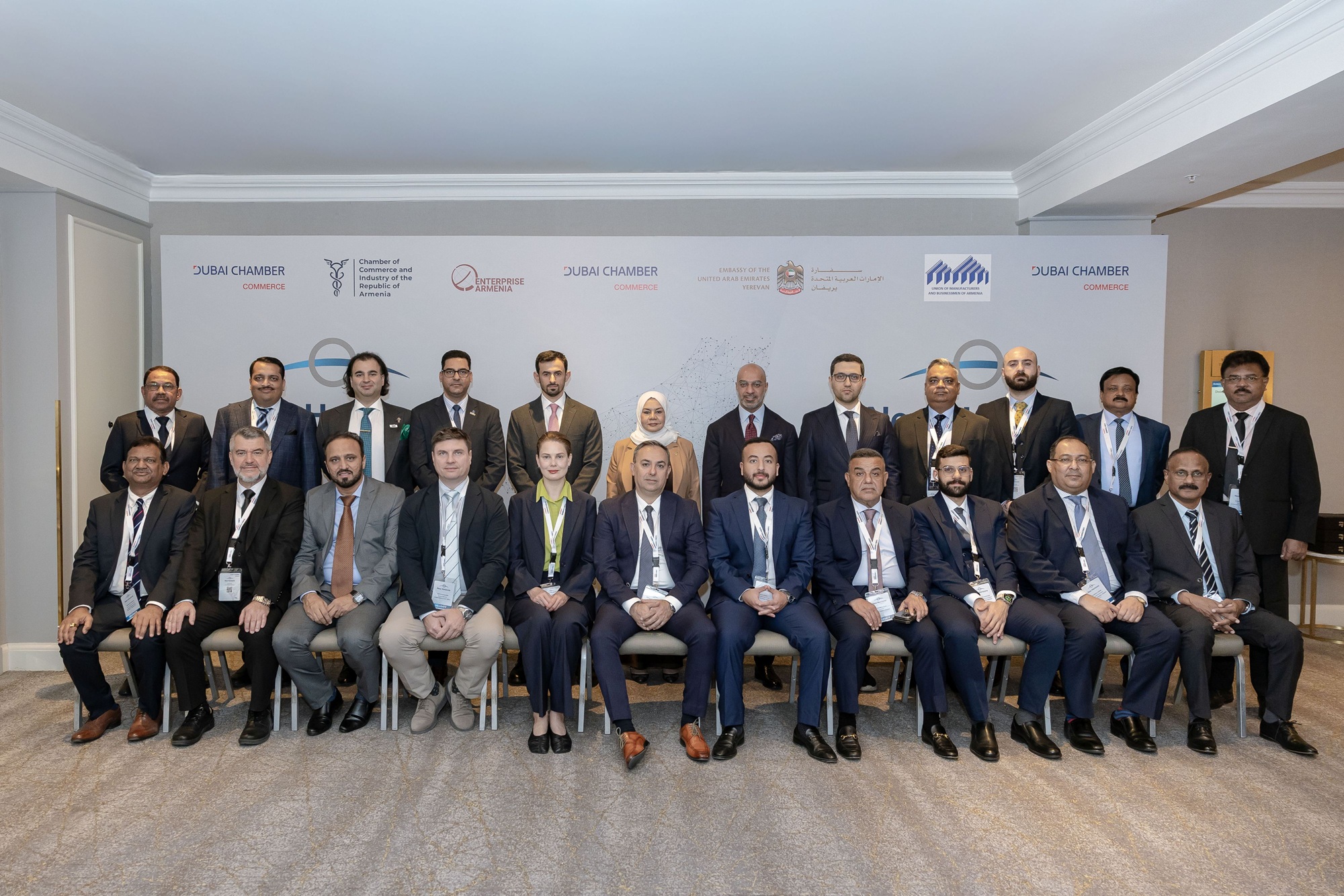 Group Photo in presence of UAE Ambassador to Armenia