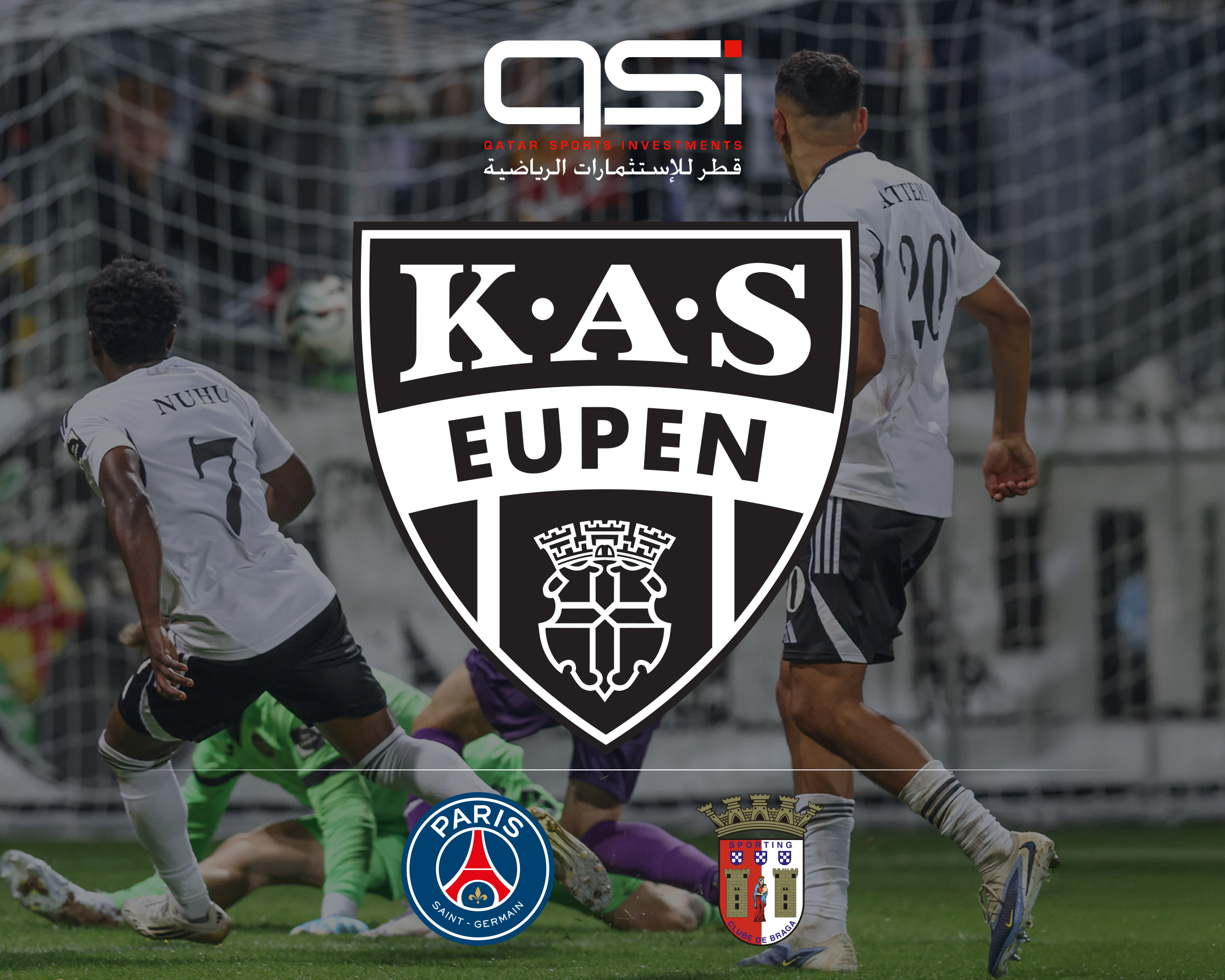 QSI has signed a Memorandum of Understanding (MoU) confirming the forthcoming full acquisition and the immediate takeover of the sporting operations of KAS Eupen. (1)