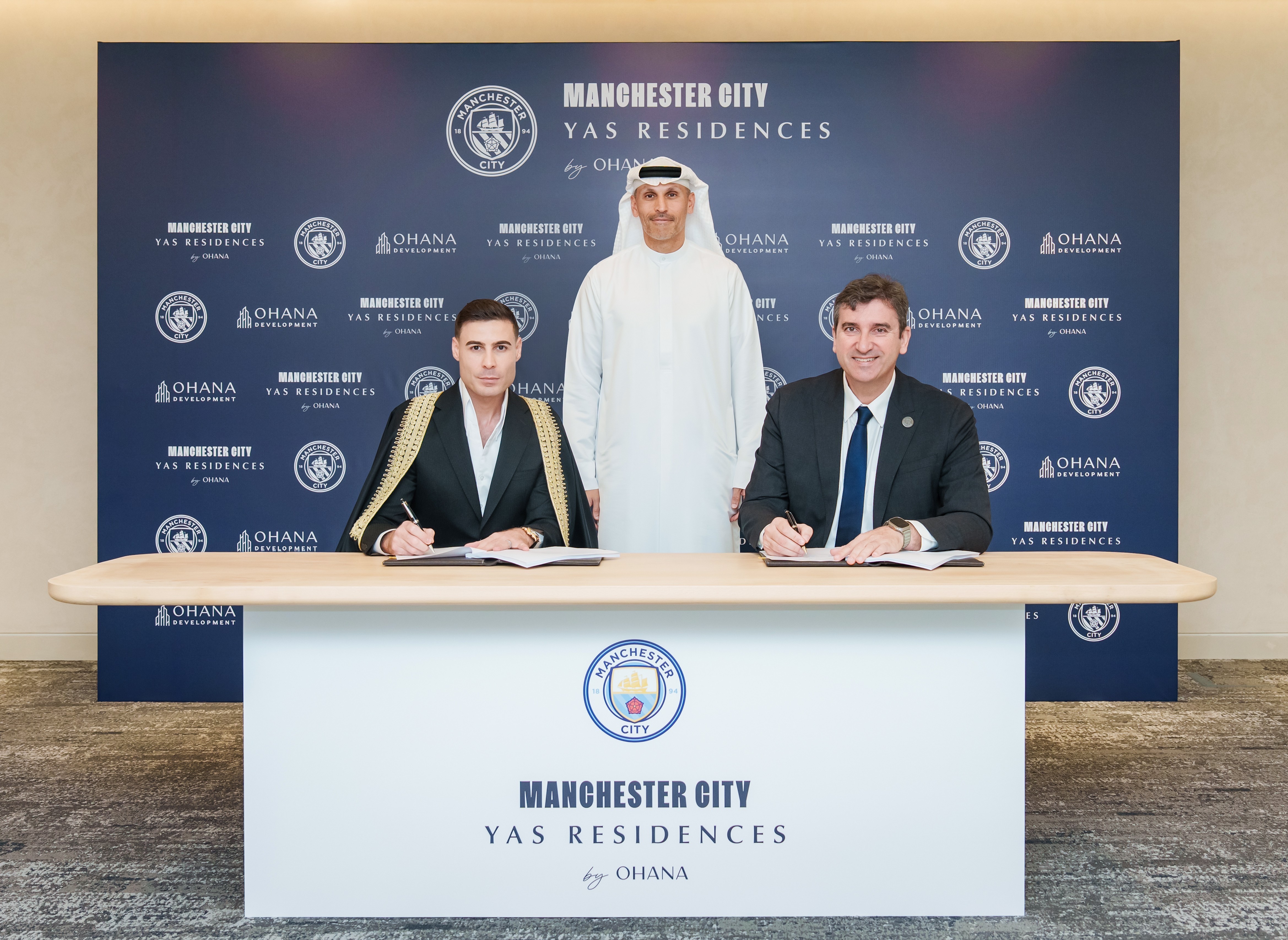 HE Khaldoon Al Mubarak, Husein Salem and Ferran Sorriano