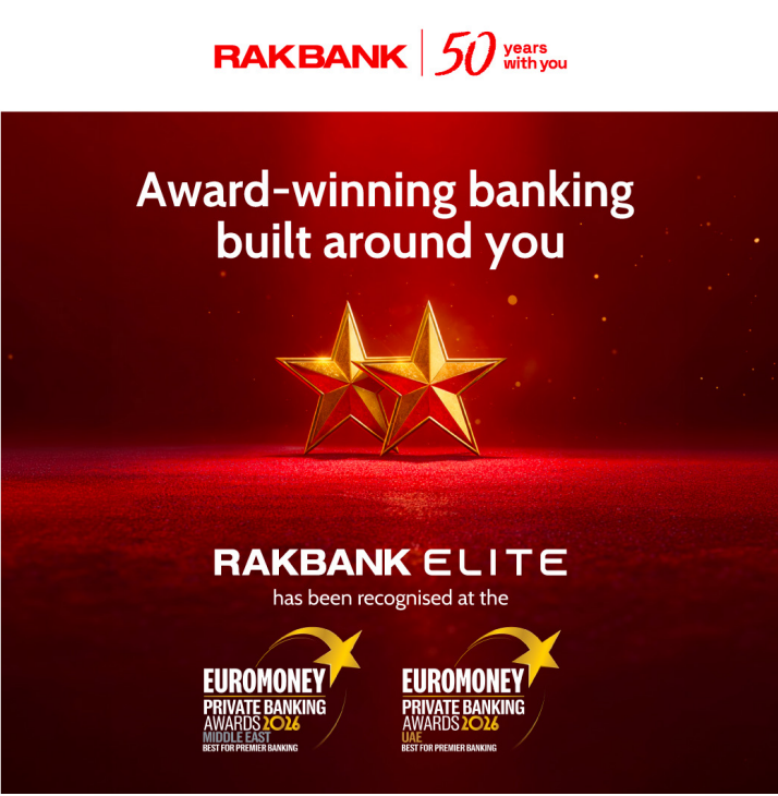 RAKBANK Elite Wins Two Major Titles at Euromoney Private Banking Awards 2026