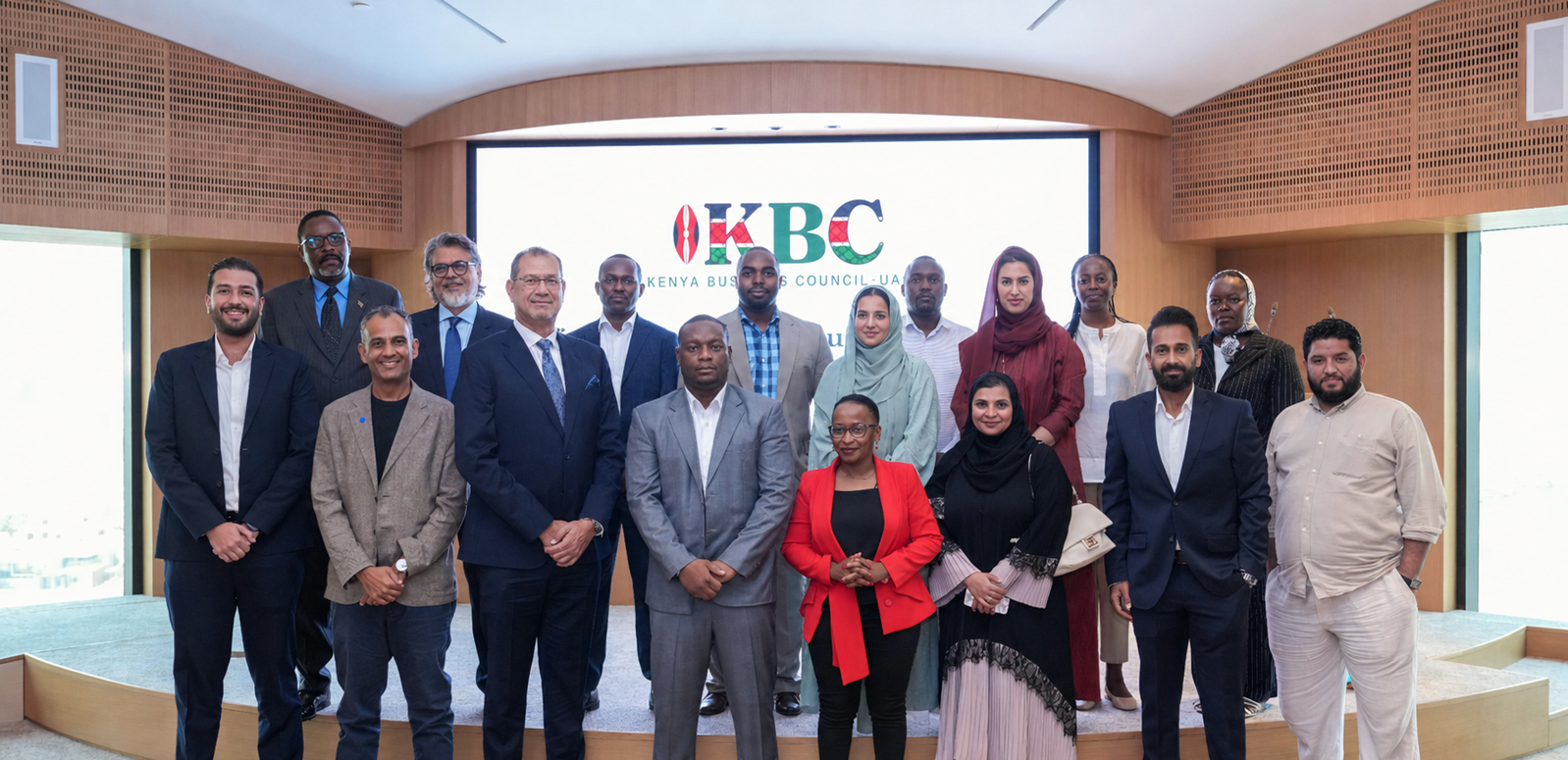 During the launch of Kenyan Business Council