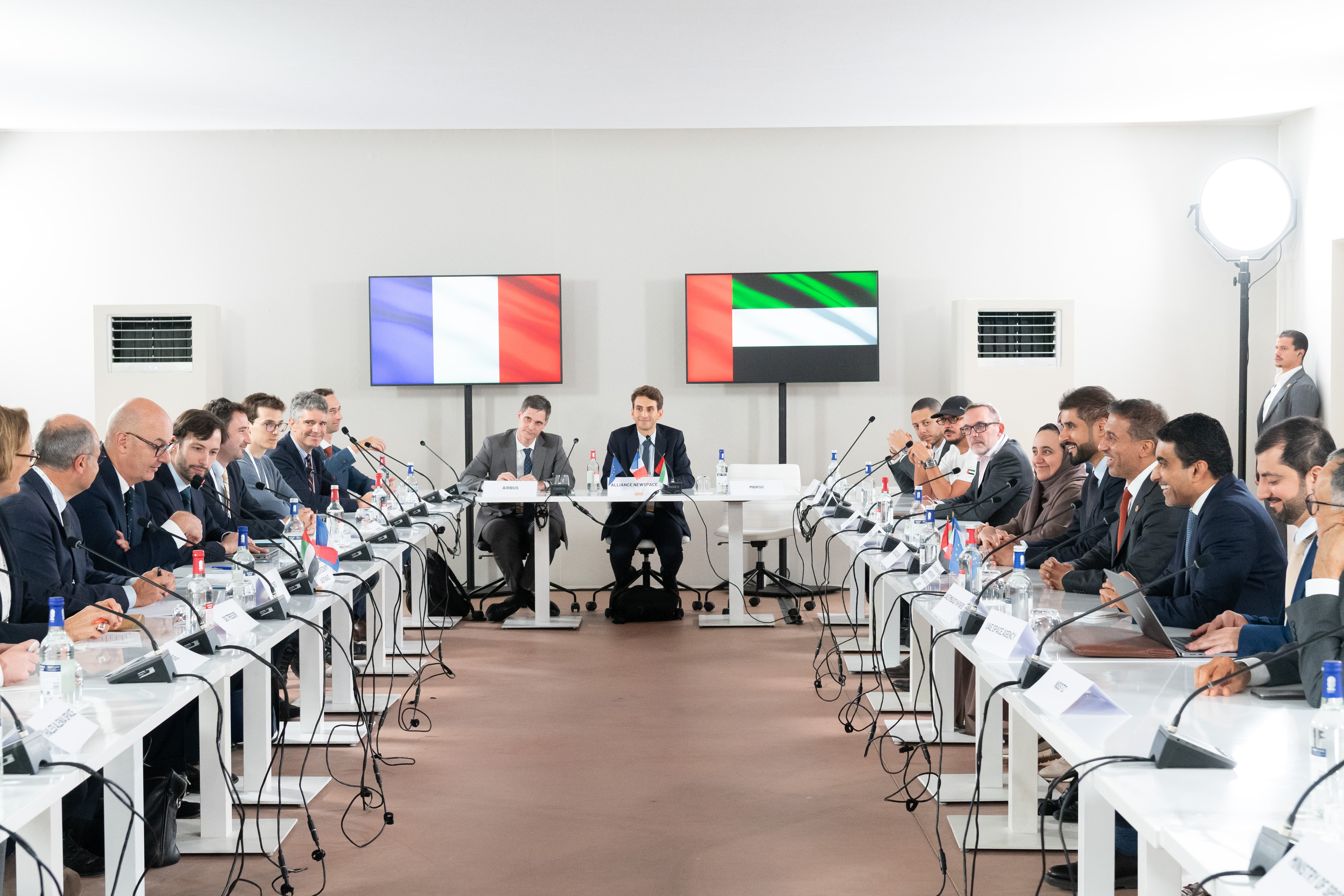 Bilateral meeting with H.E Roland Lescure, Minister of the Economy, for continued UAE and France space partnership