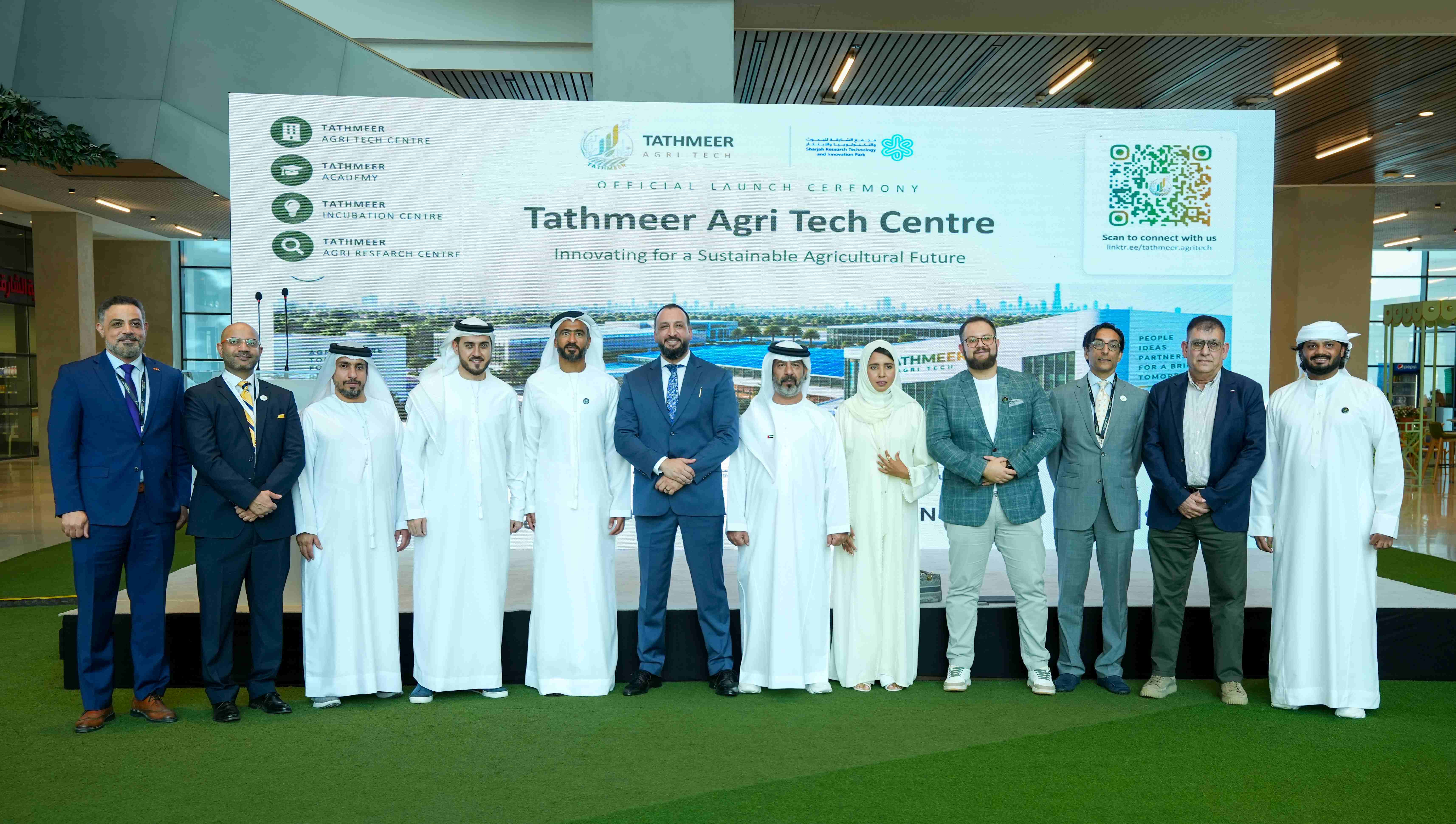 During the launch of Tathmeer Integrated Agri-Tech Innovation Centre