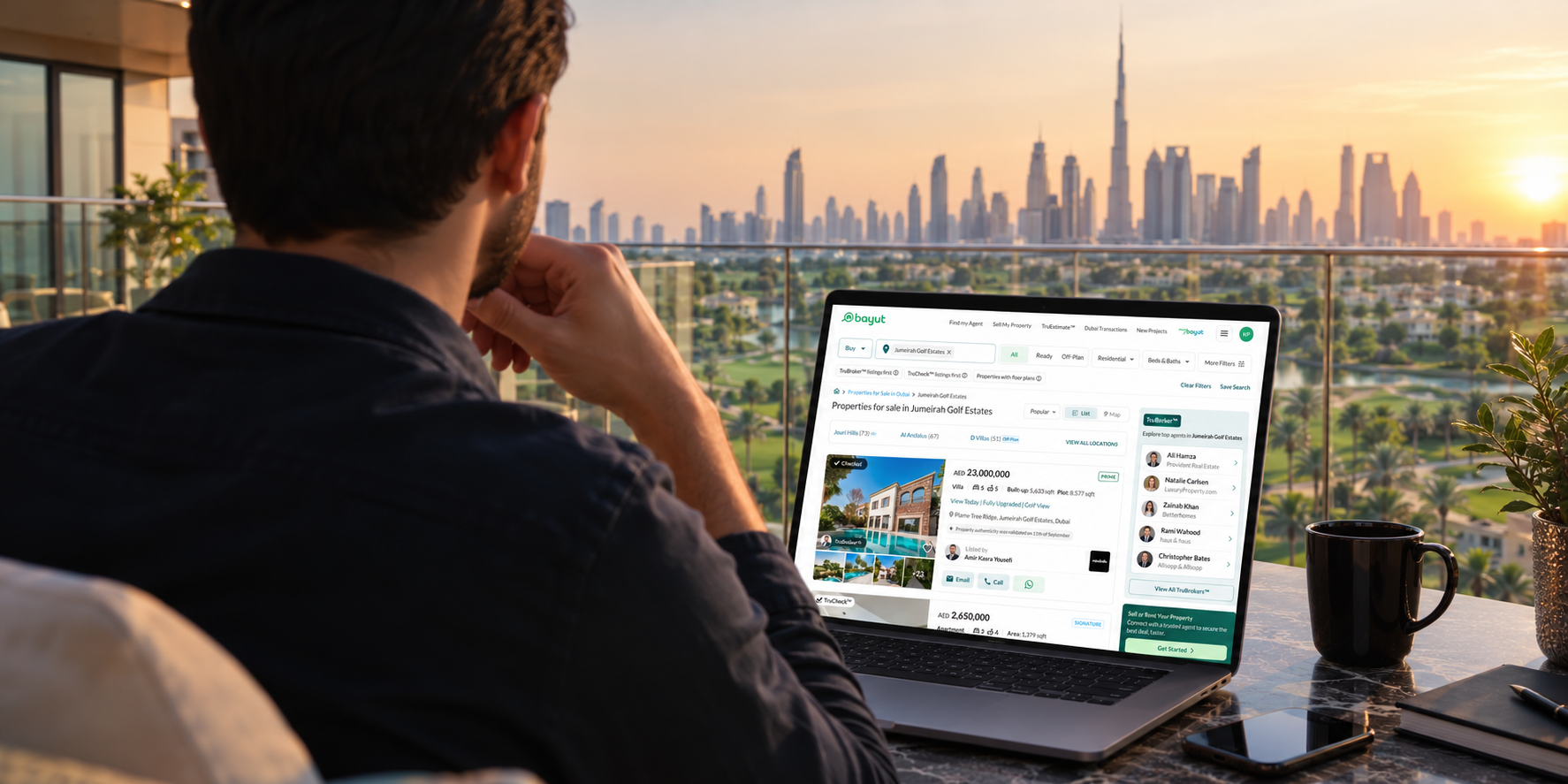 Dubai Sunset Property Search